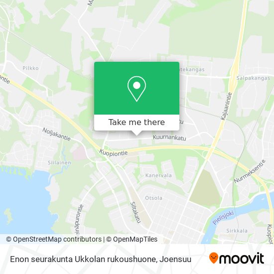 Enon seurakunta Ukkolan rukoushuone map