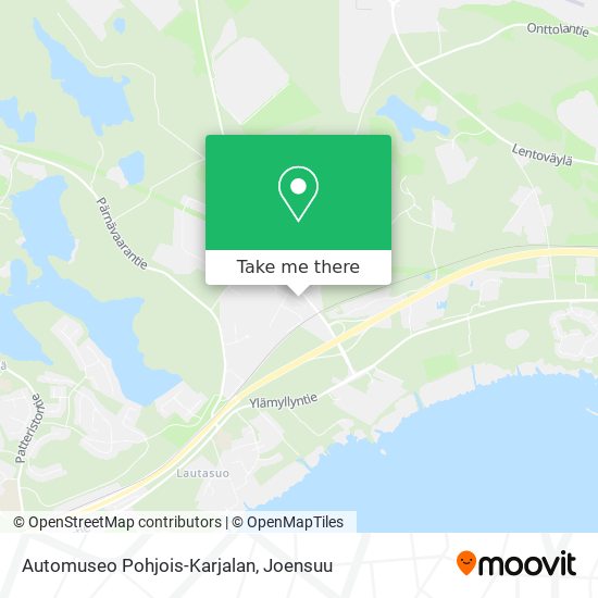 Automuseo Pohjois-Karjalan map