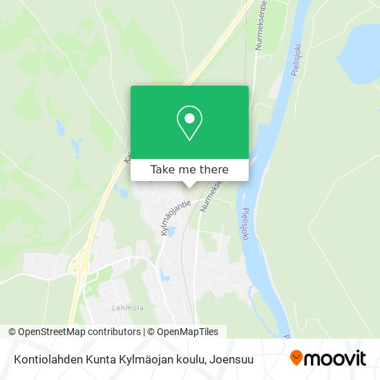 Kontiolahden Kunta Kylmäojan koulu map