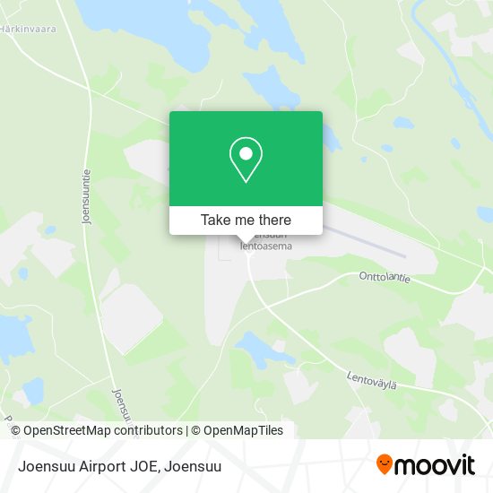 Joensuu Airport JOE map