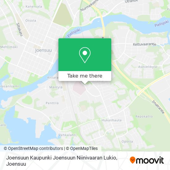 Joensuun Kaupunki Joensuun Niinivaaran Lukio map
