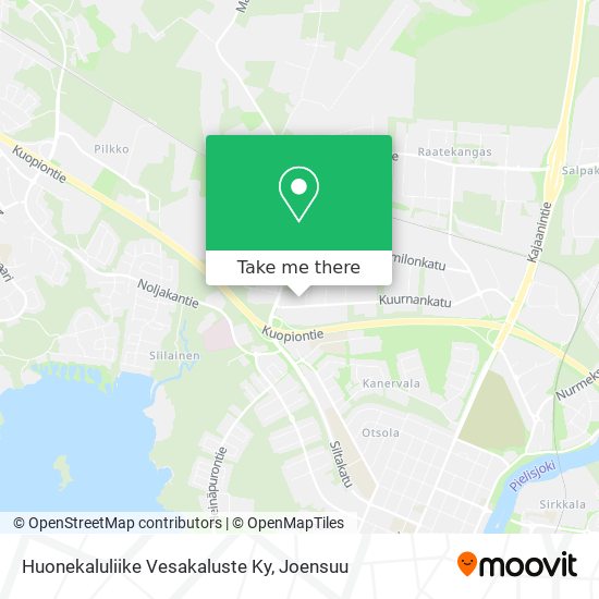 Huonekaluliike Vesakaluste Ky map