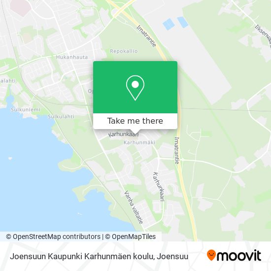 Joensuun Kaupunki Karhunmäen koulu map