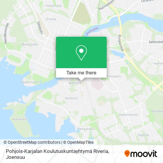 Pohjois-Karjalan Koulutuskuntayhtymä Riveria map