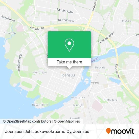 Joensuun Juhlapukuvuokraamo Oy map