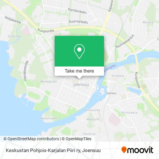 Keskustan Pohjois-Karjalan Piiri ry map