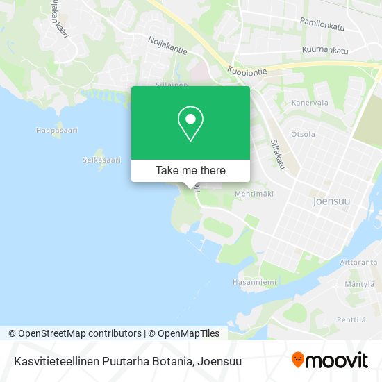 Kasvitieteellinen Puutarha Botania map