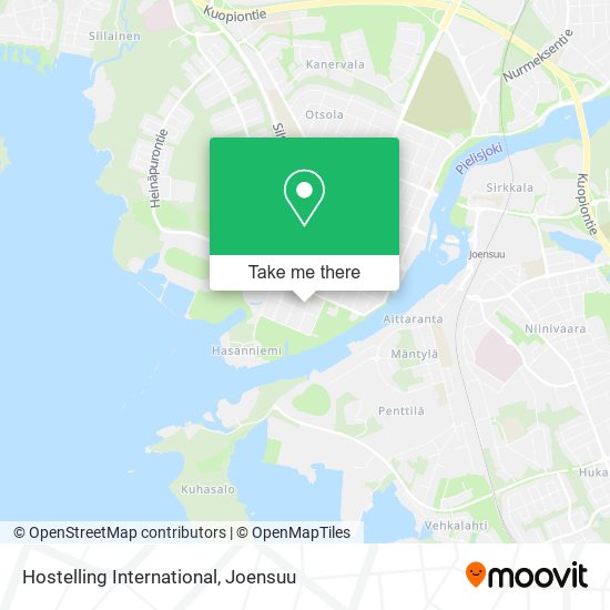 Hostelling International map