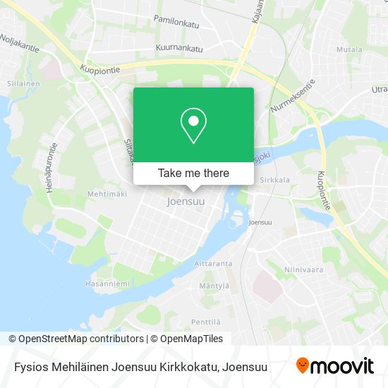 Fysios Mehiläinen Joensuu Kirkkokatu map