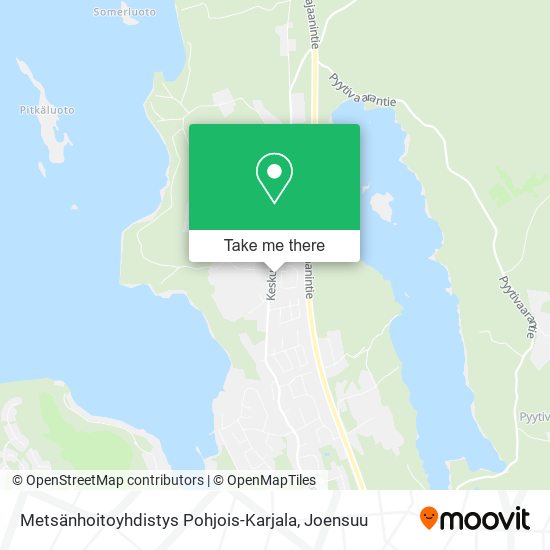 Metsänhoitoyhdistys Pohjois-Karjala map