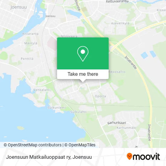 Joensuu Tourist Guides Association map