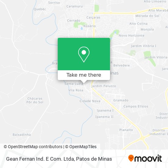 Gean Fernan Ind. E Com. Ltda map