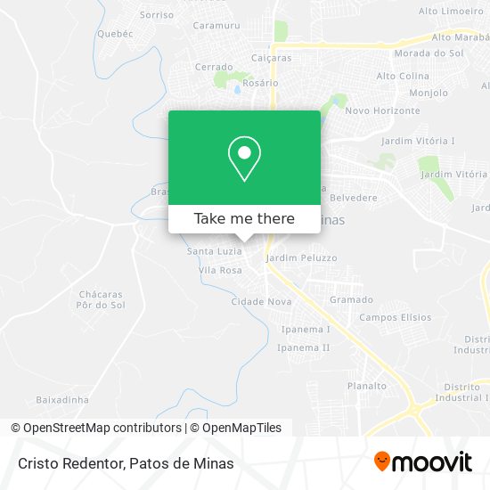 Cristo Redentor map