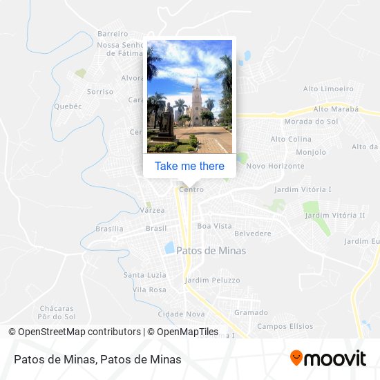 Patos de Minas map