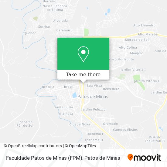 Faculdade Patos de Minas (FPM) map