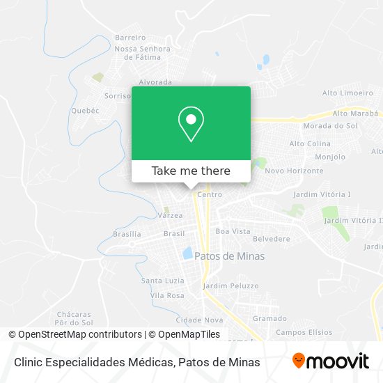 Clinic Especialidades Médicas map