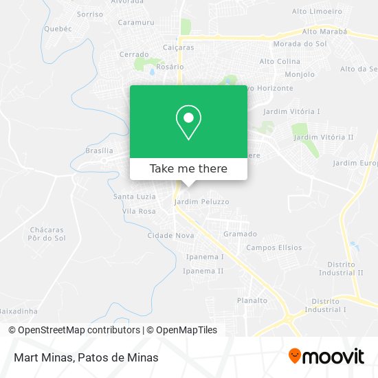 Mapa Mart Minas