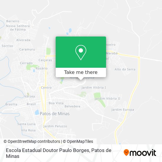 Mapa Escola Estadual Doutor Paulo Borges