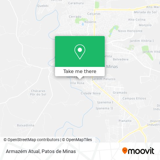 Armazém Atual map
