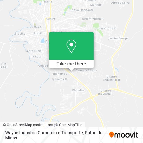 Wayne Industria Comercio e Transporte map
