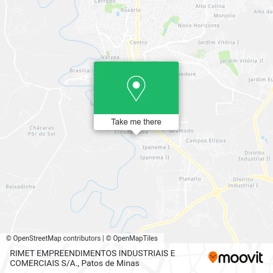 RIMET EMPREENDIMENTOS INDUSTRIAIS E COMERCIAIS S / A. map