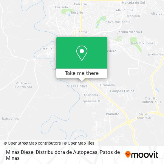 Minas Diesel Distribuidora de Autopecas map