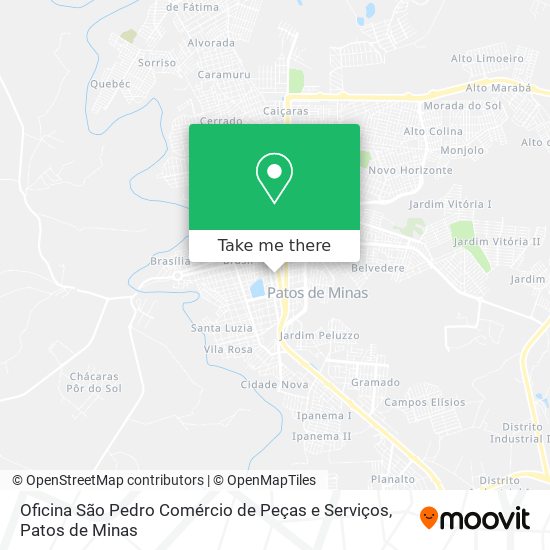Oficina São Pedro Comércio de Peças e Serviços map