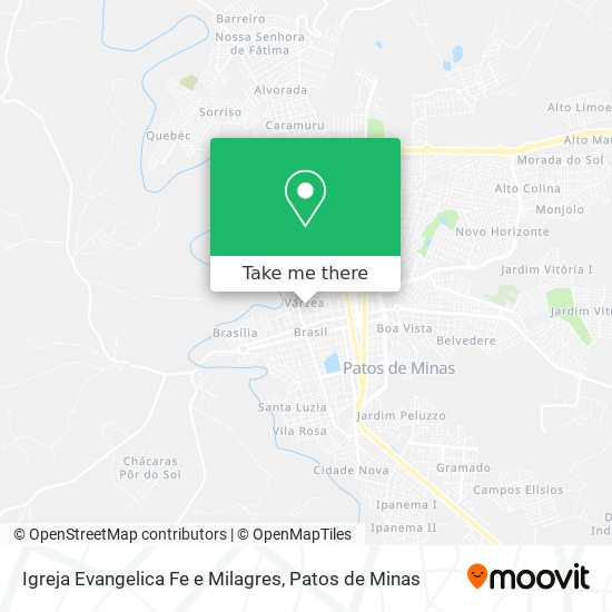 Igreja Evangelica Fe e Milagres map