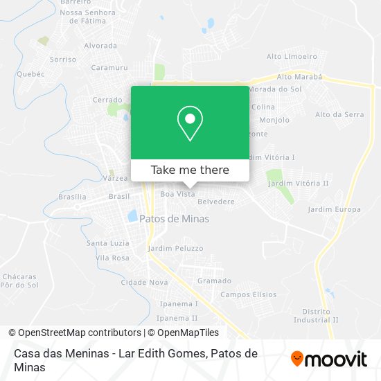 Mapa Casa das Meninas - Lar Edith Gomes