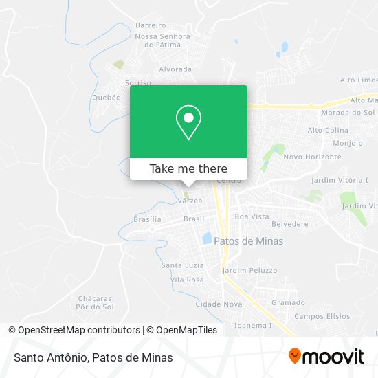 Santo Antônio map