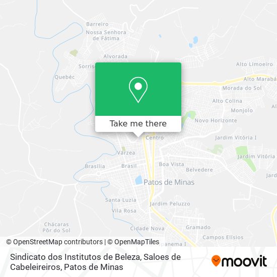 Sindicato dos Institutos de Beleza, Saloes de Cabeleireiros map