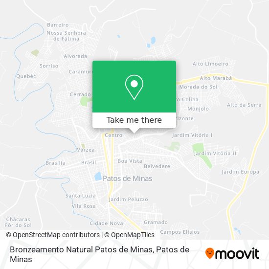 Bronzeamento Natural Patos de Minas map