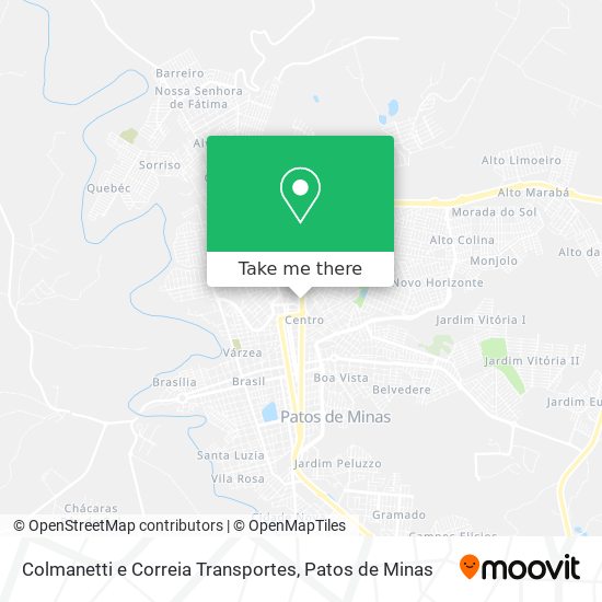 Mapa Colmanetti e Correia Transportes