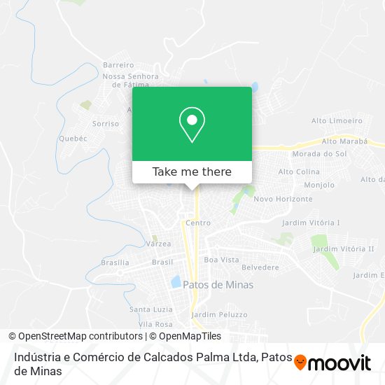 Indústria e Comércio de Calcados Palma Ltda map