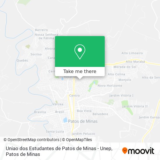 Uniao dos Estudantes de Patos de Minas - Unep map