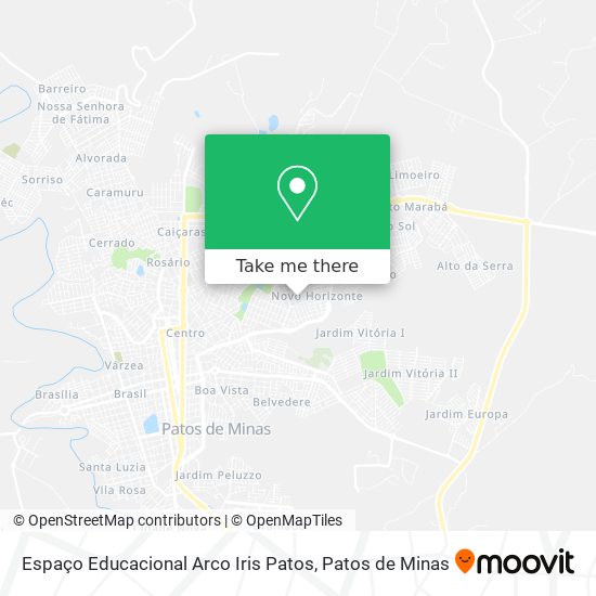 Espaço Educacional Arco Iris Patos map