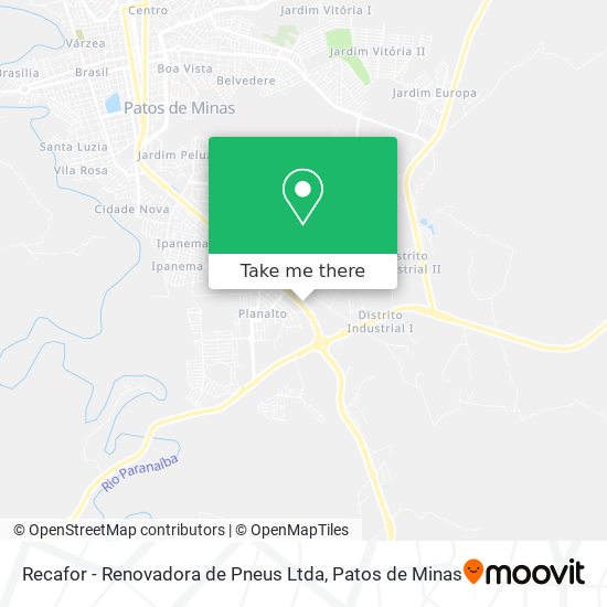 Mapa Recafor - Renovadora de Pneus Ltda