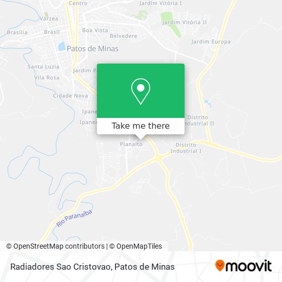 Mapa Radiadores Sao Cristovao