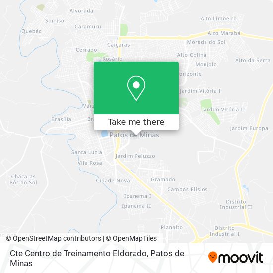 Cte Centro de Treinamento Eldorado map