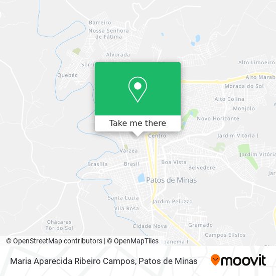 Maria Aparecida Ribeiro Campos map