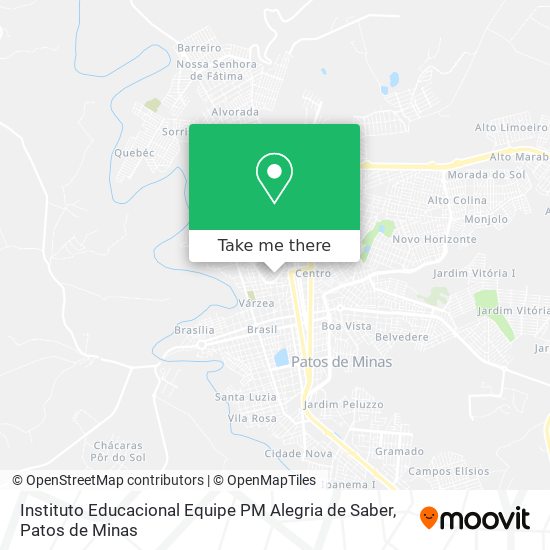 Mapa Instituto Educacional Equipe PM Alegria de Saber