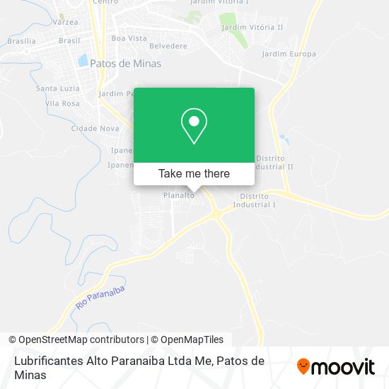 Lubrificantes Alto Paranaiba Ltda Me map
