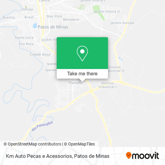 Km Auto Pecas e Acessorios map