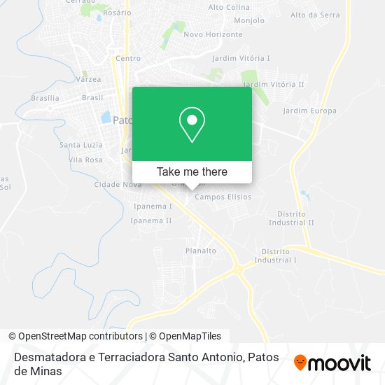 Mapa Desmatadora e Terraciadora Santo Antonio