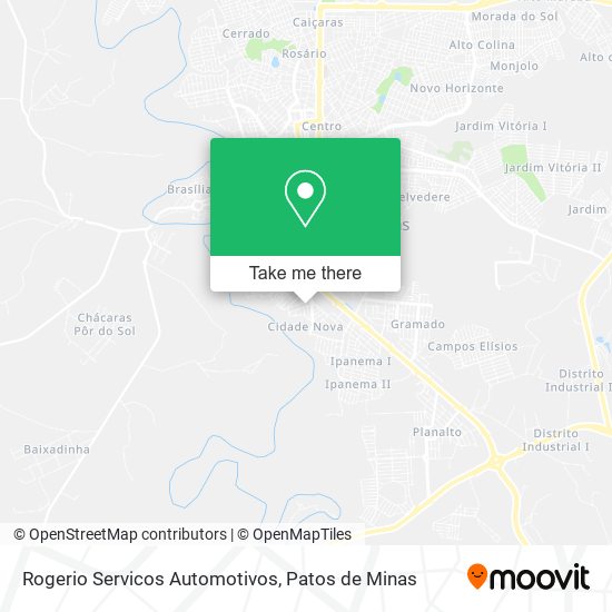 Mapa Rogerio Servicos Automotivos