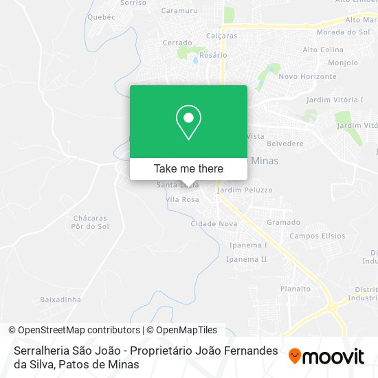 Serralheria São João - Proprietário João Fernandes da Silva map