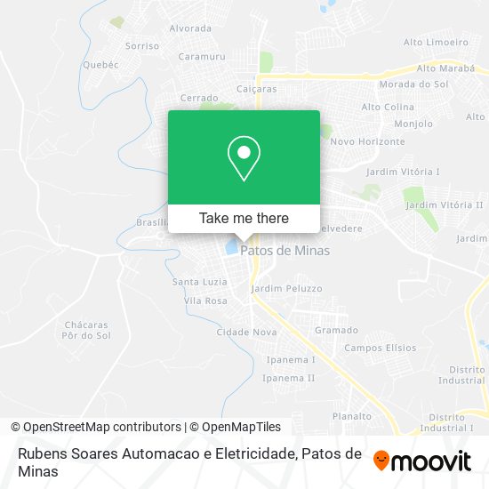 Mapa Rubens Soares Automacao e Eletricidade