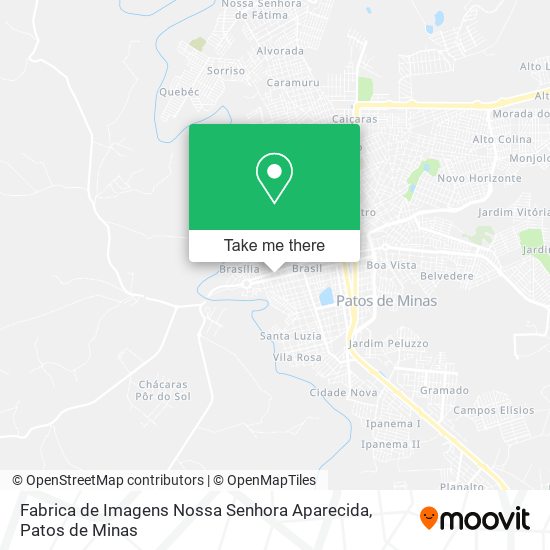 Mapa Fabrica de Imagens Nossa Senhora Aparecida