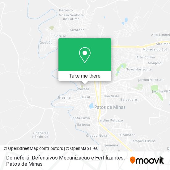 Demefertil Defensivos Mecanizacao e Fertilizantes map