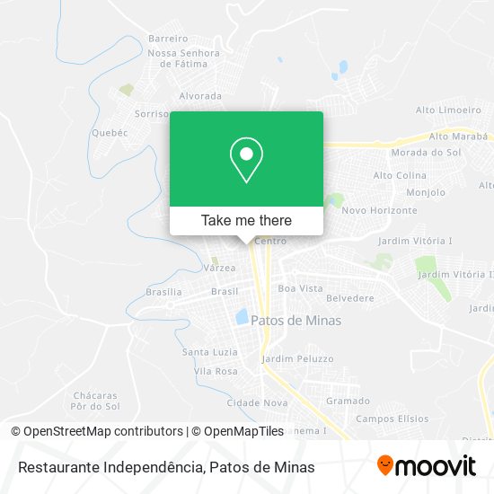 Mapa Restaurante Independência